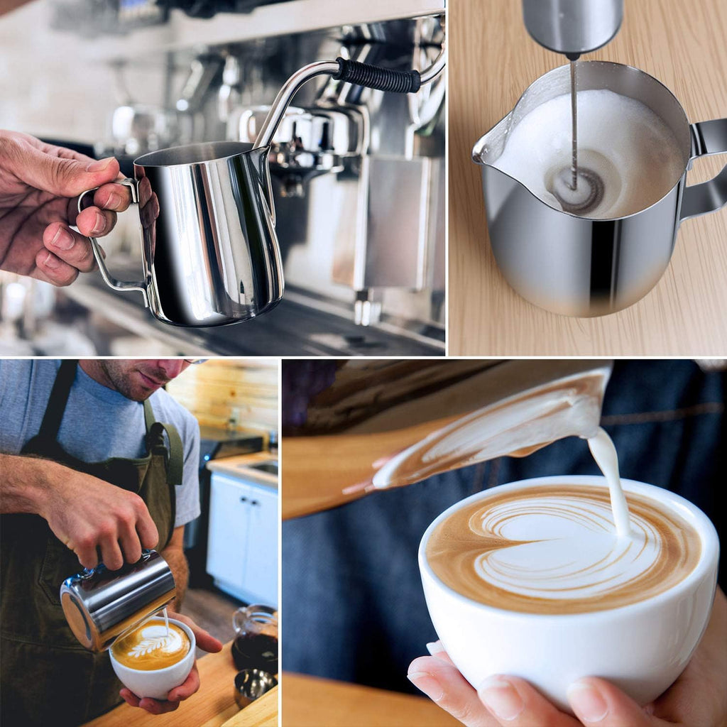 Milk Frothing Jug Black 350ml