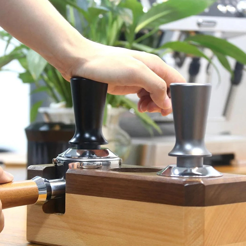 Adjustable Calibrated Coffee Tamper Stainless Steel for Cafe, Office, Home - 58mm