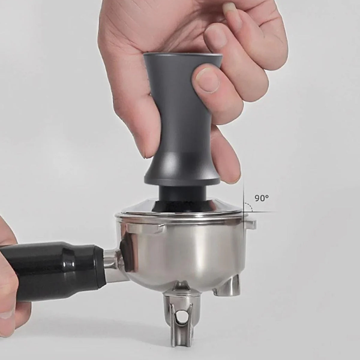 Adjustable Calibrated Coffee Tamper Stainless Steel for Cafe, Office, Home - 58mm