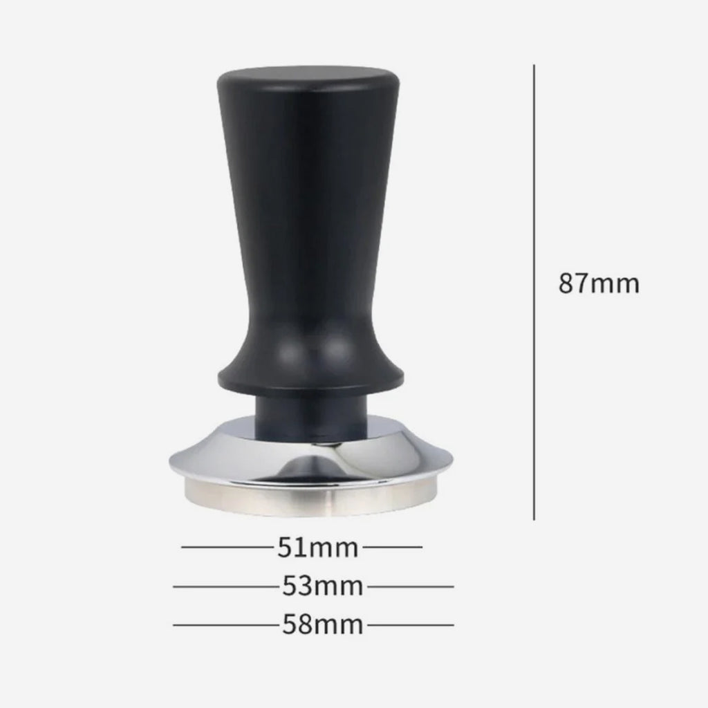 Adjustable Calibrated Coffee Tamper Stainless Steel for Cafe, Office, Home - 58mm