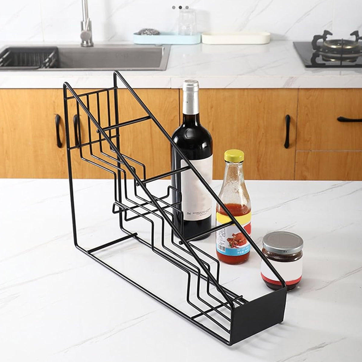 Bottle Rack Organizer (For Monin Torani Any Bottle)