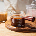 Espresso Measuring Cup 75 Ml with wooden Handle