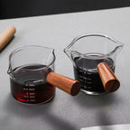 Espresso Measuring Cup 75 Ml with wooden Handle