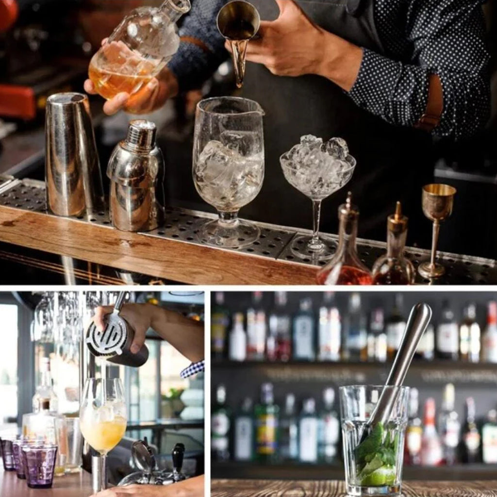 Stainless Steel Cocktail Shaker Bar Set Tools