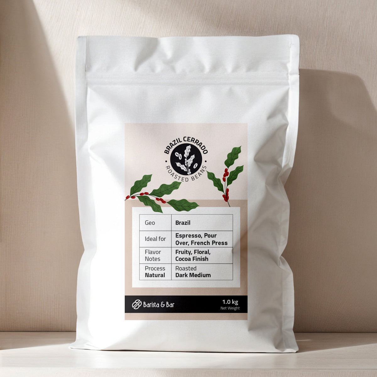 Cerrado Brazil Medium-Dark Roast Coffee Beans